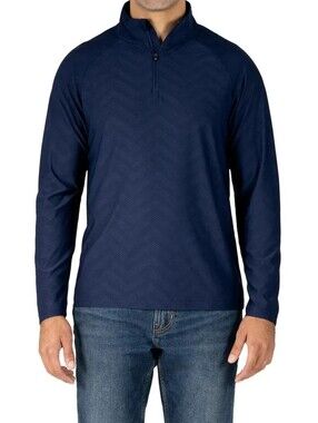 Gerry Weber Men’s Quarter-Zip Jacket in Navy Blue